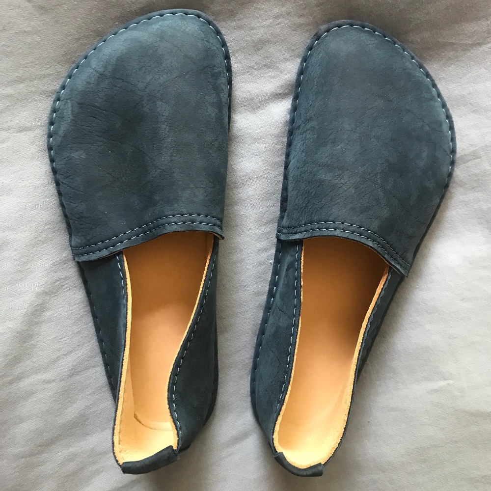 Barefoot Fuego moccasins - blue, Size 37 / US 7